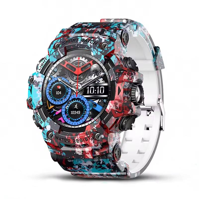 RUGGED ATTACK Tactical Waterproof Smartwatch — Outdoor Sports & Health Tracking Watch