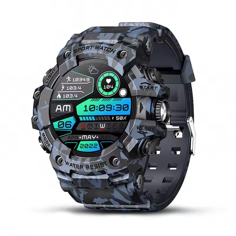 RUGGED ATTACK Tactical Waterproof Smartwatch — Outdoor Sports & Health Tracking Watch