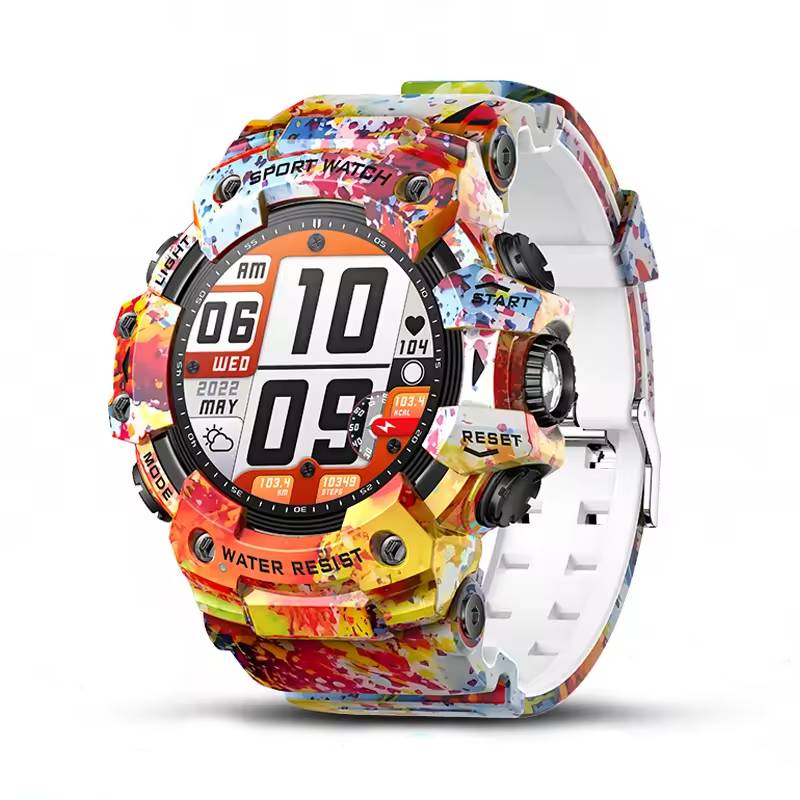 RUGGED ATTACK Tactical Waterproof Smartwatch — Outdoor Sports & Health Tracking Watch