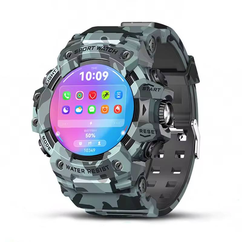 RUGGED ATTACK Tactical Waterproof Smartwatch — Outdoor Sports & Health Tracking Watch