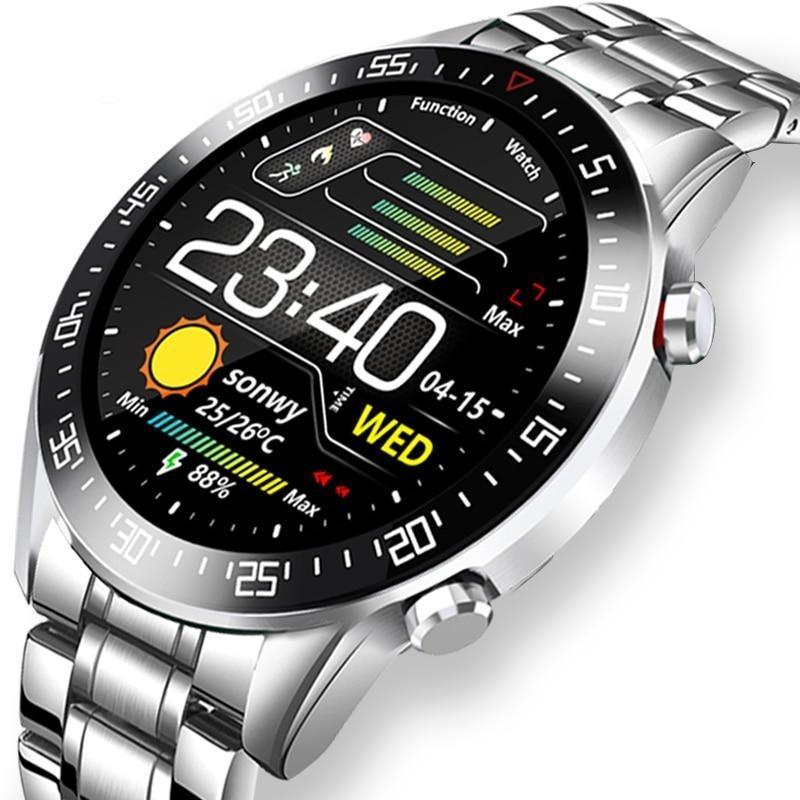 RUGGED CLASSIC Smartwatch — Stainless Steel Touchscreen Fitness & Health Watch