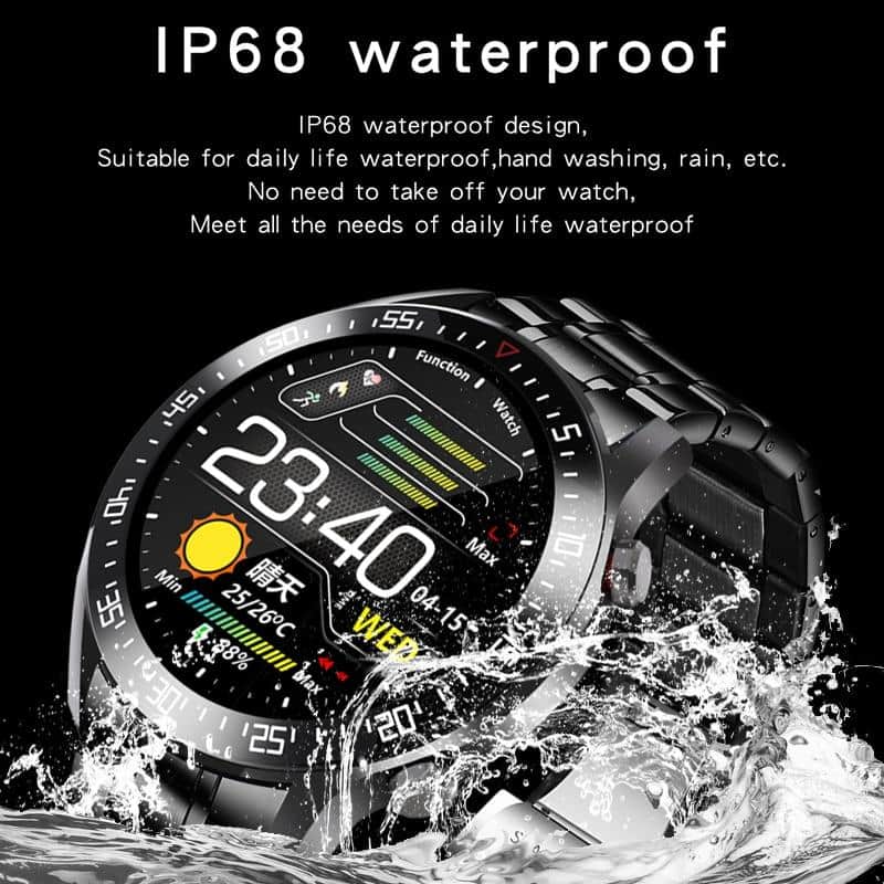 RUGGED CLASSIC Smartwatch — Stainless Steel Touchscreen Fitness & Health Watch