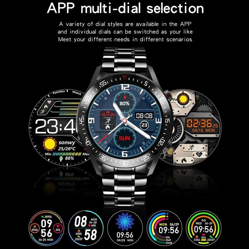 RUGGED CLASSIC Smartwatch — Stainless Steel Touchscreen Fitness & Health Watch