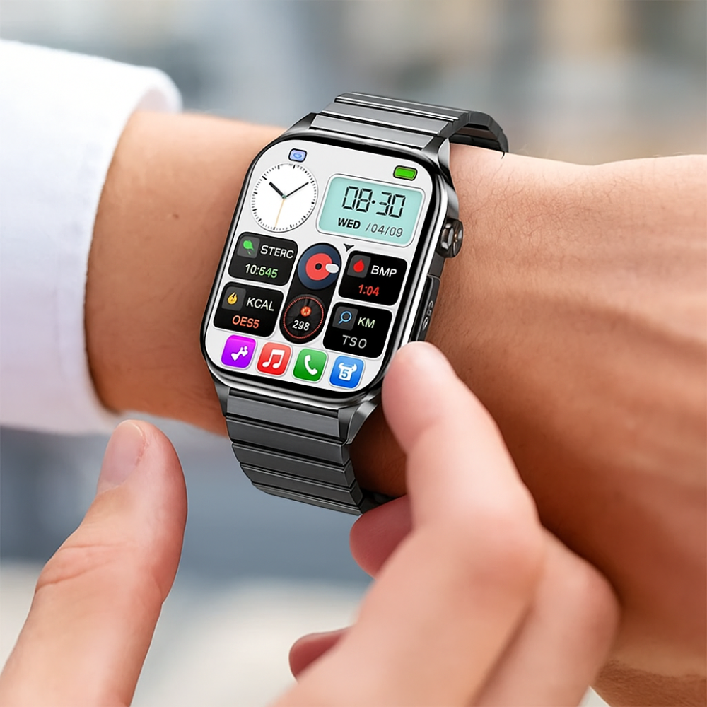 RUGGED AMBER Health Smartwatch