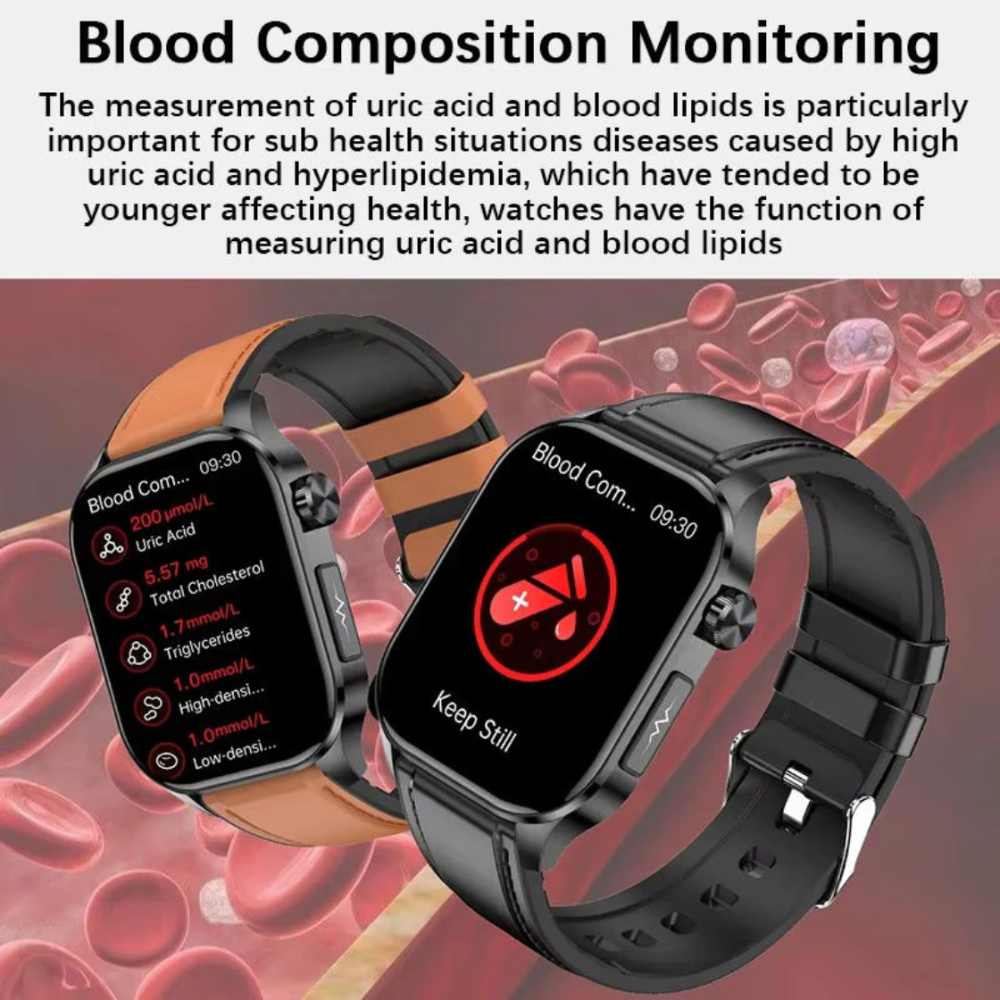 RUGGED AMBER Health Smartwatch