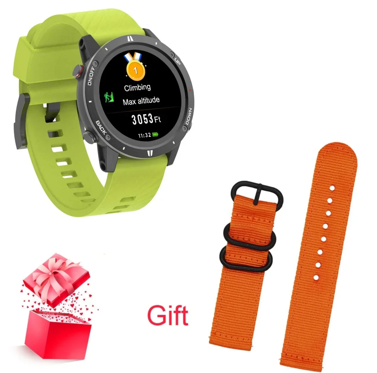 RUGGED EXPLORER GPS Smartwatch — Outdoor Navigation & Multi-Sport Adventure Watch