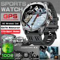 RUGGED COMMANDER Outdoor GPS Smartwatch — Military Style Adventure Watch with 1000mAh Battery & 10ATM Waterproof Protection