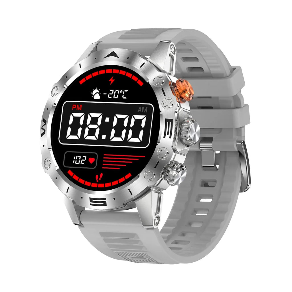 RUGGED SPORT PRO Smartwatch — Bluetooth Calling Fitness Watch with Voice Assistant & Health Monitoring