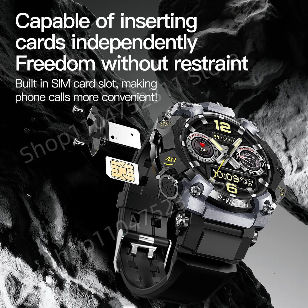 RUGGED Q668 4G LTE Smartwatch — Android Smartwatch with GPS, Dual Camera & Advanced Connectivity