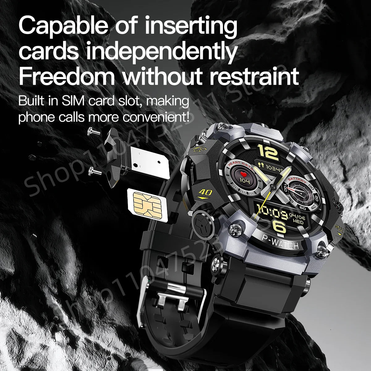 RUGGED Q668 4G LTE Smartwatch — Android Smartwatch with GPS, Dual Camera & Advanced Connectivity
