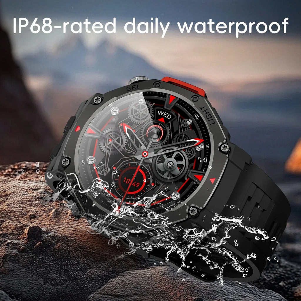 RUGGED GTR4 GPS Smartwatch — AMOLED Outdoor Fitness Watch with Bluetooth Calling & Advanced Tracking