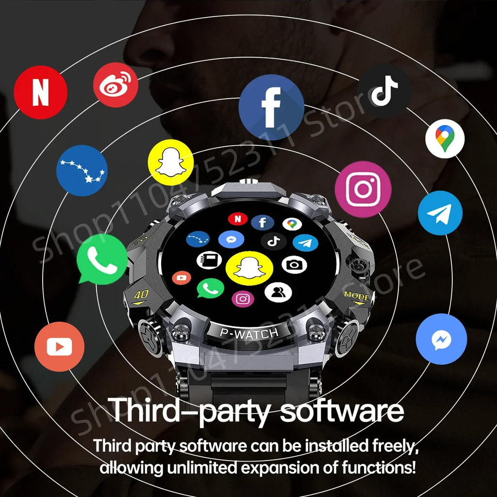 RUGGED Q668 4G LTE Smartwatch — Android Smartwatch with GPS, Dual Camera & Advanced Connectivity