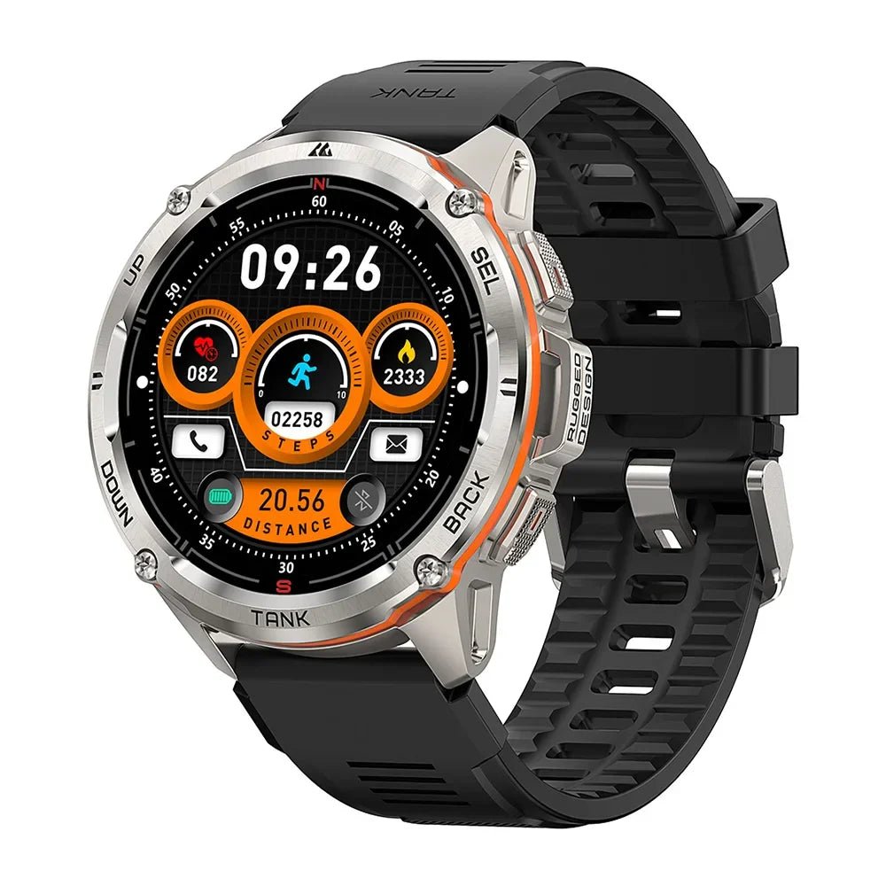 RUGGED TANK T3 Ultra GPS Smartwatch — Military-Grade Outdoor Fitness Watch with AMOLED Display