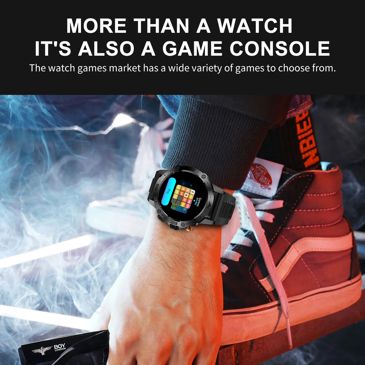 RUGGED SPORT PRO Smartwatch — Bluetooth Calling Fitness Watch with Voice Assistant & Health Monitoring
