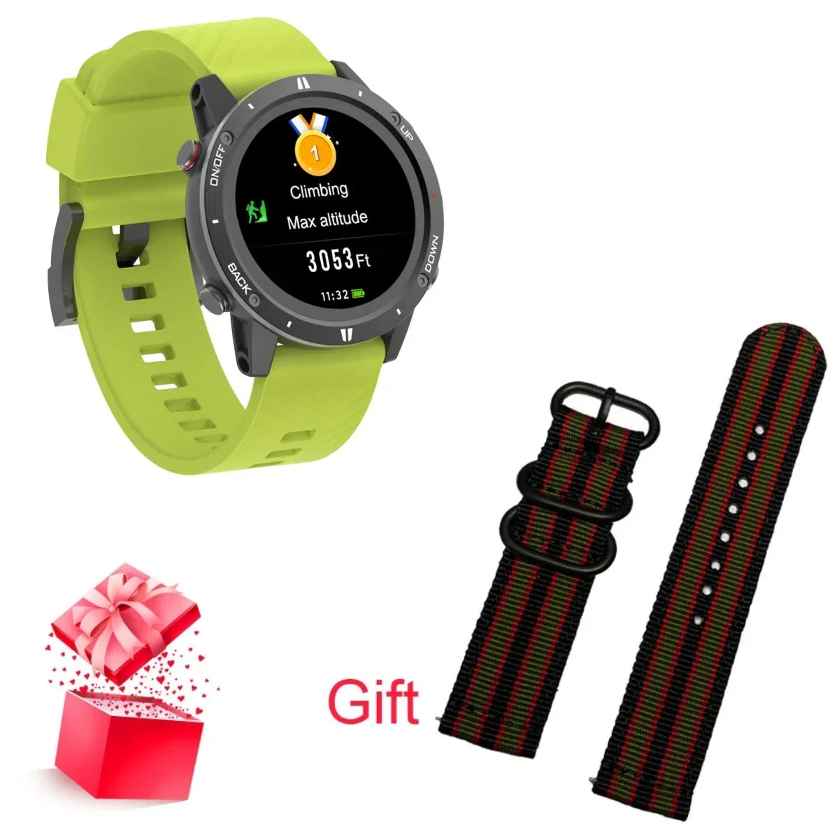 RUGGED EXPLORER GPS Smartwatch — Outdoor Navigation & Multi-Sport Adventure Watch