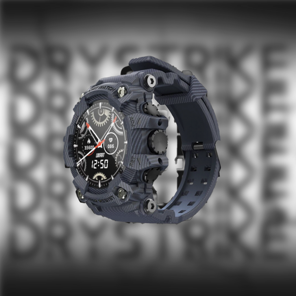 RUGGED ATTACK Tactical Waterproof Smartwatch — Outdoor Sports & Health Tracking Watch