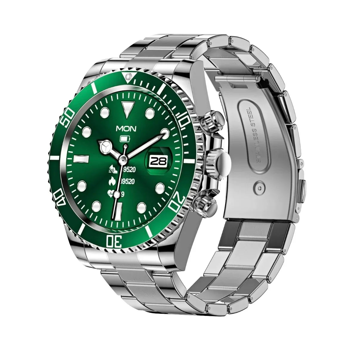 RUGGED DIVE COMMAND Tactical Smartwatch — Waterproof Outdoor Fitness & Health Watch