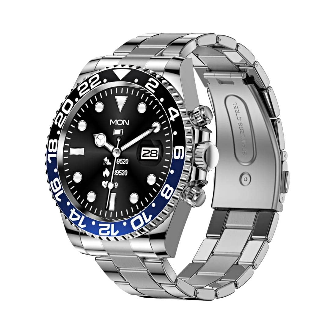 RUGGED DIVE COMMAND Tactical Smartwatch — Waterproof Outdoor Fitness & Health Watch