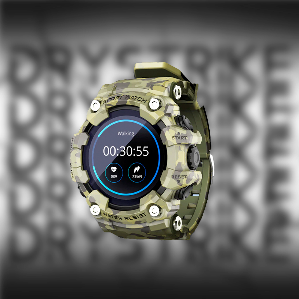RUGGED ATTACK Tactical Waterproof Smartwatch — Outdoor Sports & Health Tracking Watch