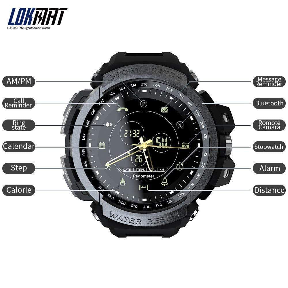 RUGGED OUTDOOR Smartwatch — IP68 Waterproof Activity Tracker with Long Battery Life