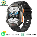 RUGGED TITAN Tactical Smartwatch — Military Style Outdoor Fitness Watch with 620mAh Battery